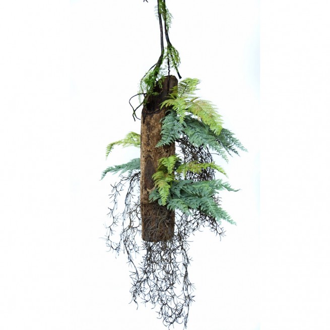 Planta semi-artificiala Ila, Fern Status Country Hanging Green - 50 cm 